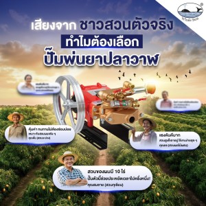 ปั๊มพ่นยาสามสูบ รุ่น LS-26C ขนาดท่อ 3/4 (6หุน) ระบบอัตโนมัติ (เฉพาะตัว)